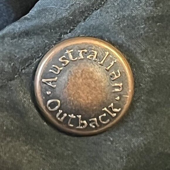 The Australian Outback Collection Green Chore Coat Jacket Oil Skin Ranch Wear XL - Picture 12 of 13